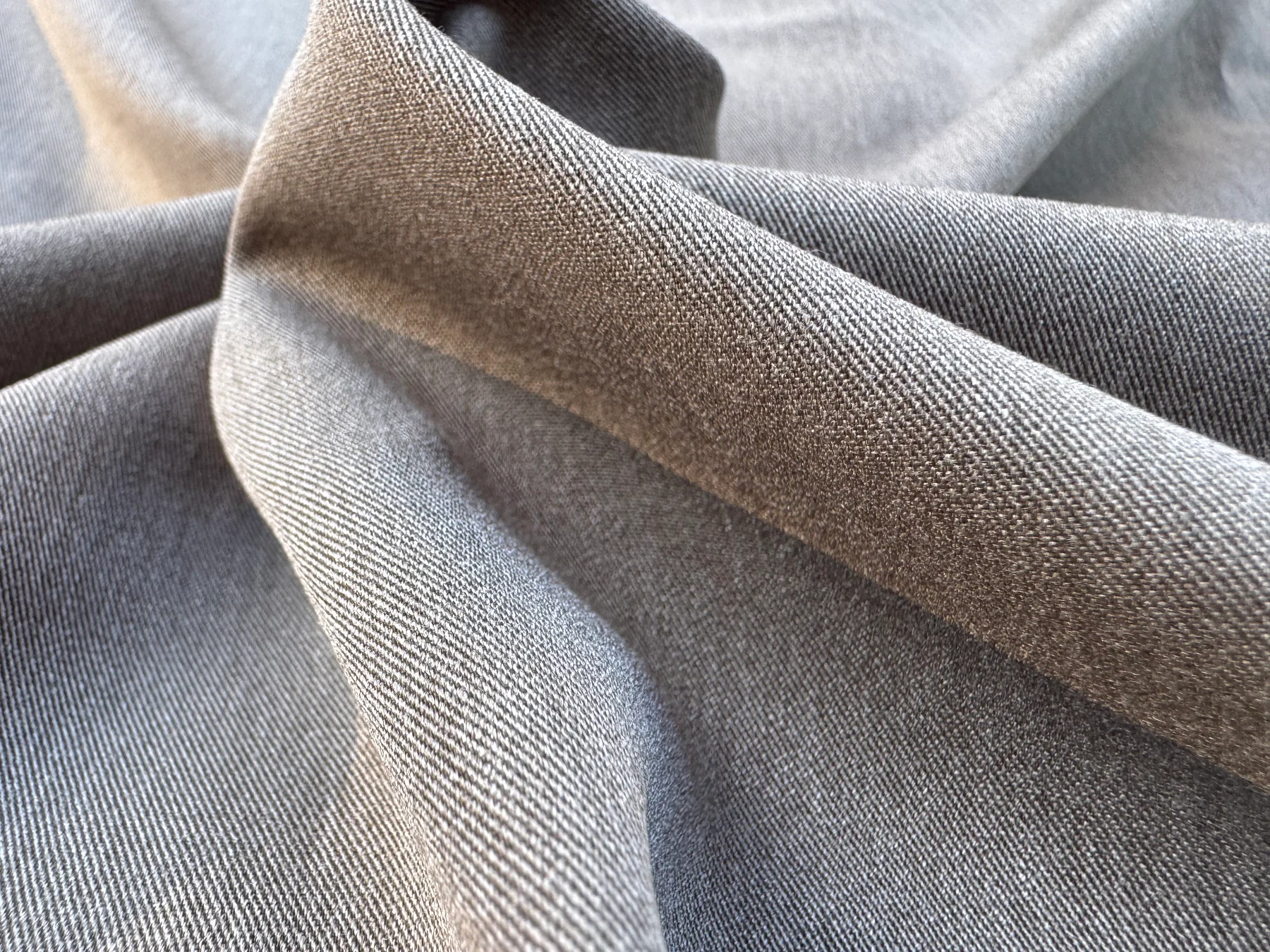 Charcoal Fine-Twill Stretch T/R fabric