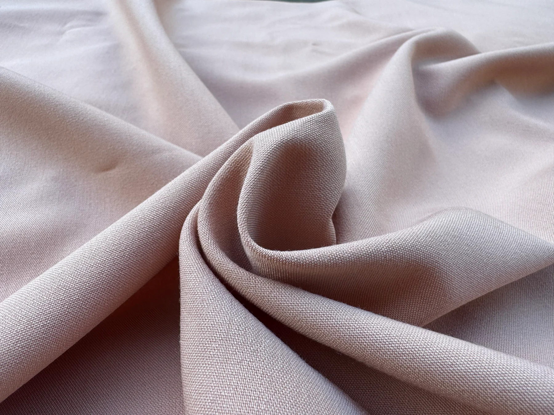 Blush Plain-Weave Stretch T/R